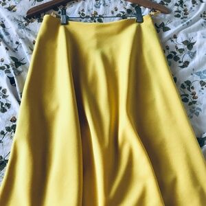 Vintage 60s Mod yellow skirt - Sz 6